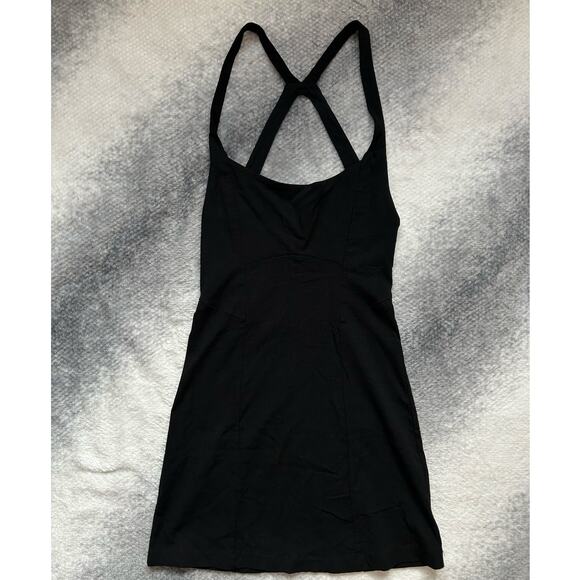 Free People Dresses & Skirts - Intimately Free People Just Peachy Mini Slip Dress Black Open Back Size Small